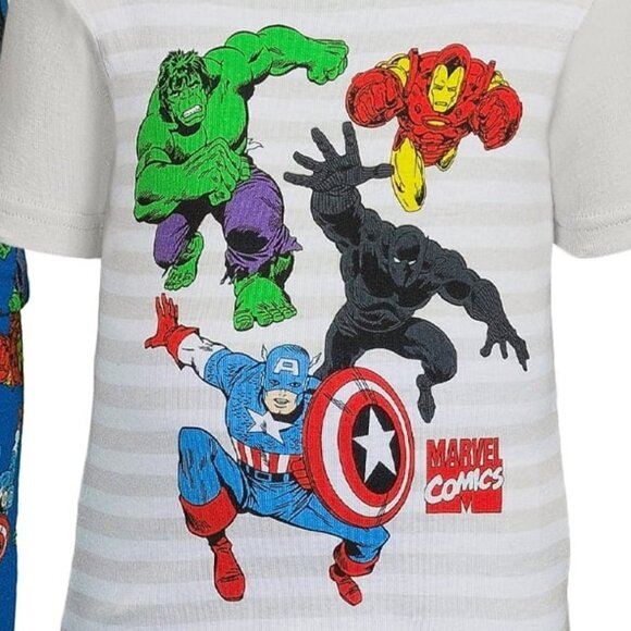 Marvel Toddler 4 Pc Pajama Set - Marvel Heroes, 2T- 5T, NWT - Picture 2 of 4